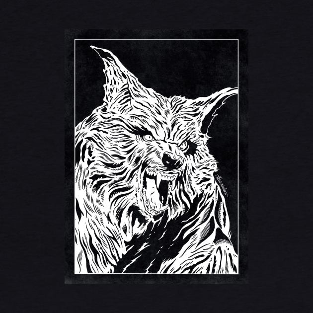 THE HOWLING (Black and White) by Famous Weirdos